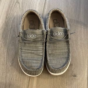 Hey Dude Boys Wally Youth Linen Stone